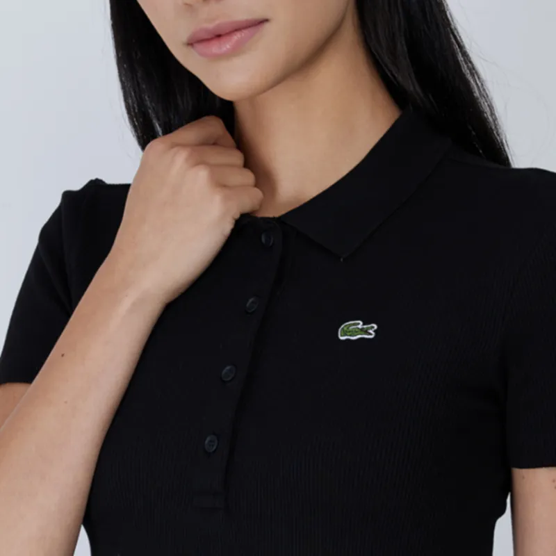 LACOSTE Polo Shirt Women's Black-3