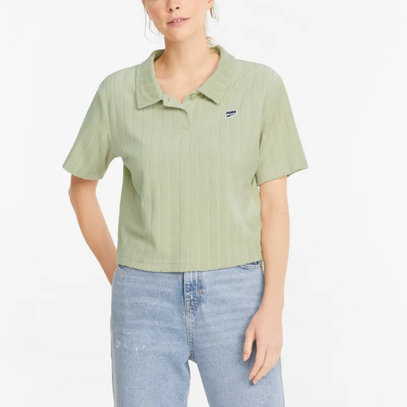 PUMA DOWNTOWN Polo Shirt Women's Green-4
