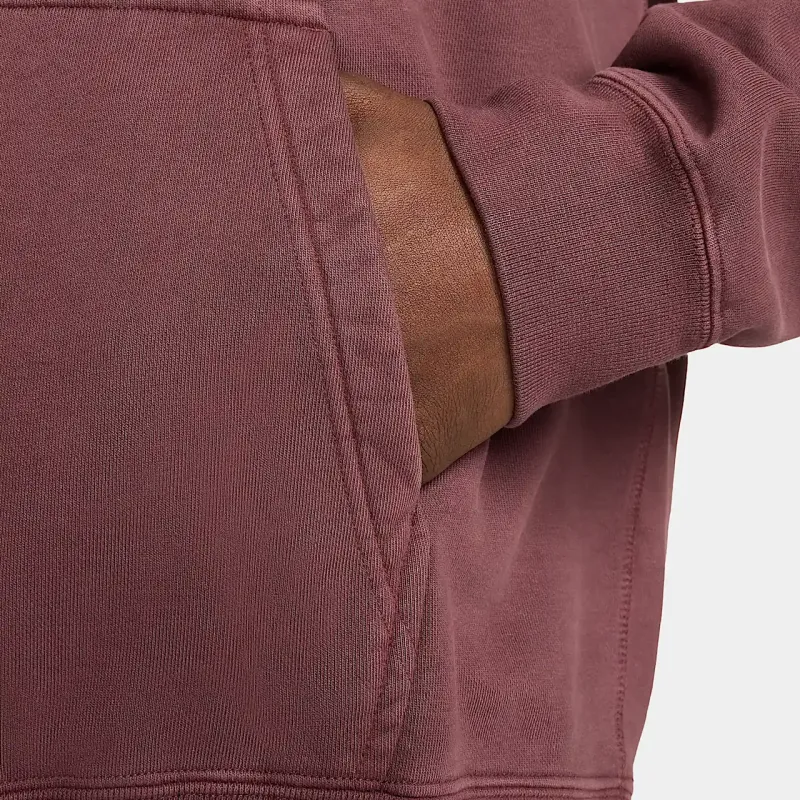 Nike Solo Swoosh Sweatshirt Men's Vibrant Burgundy Wine Red-5