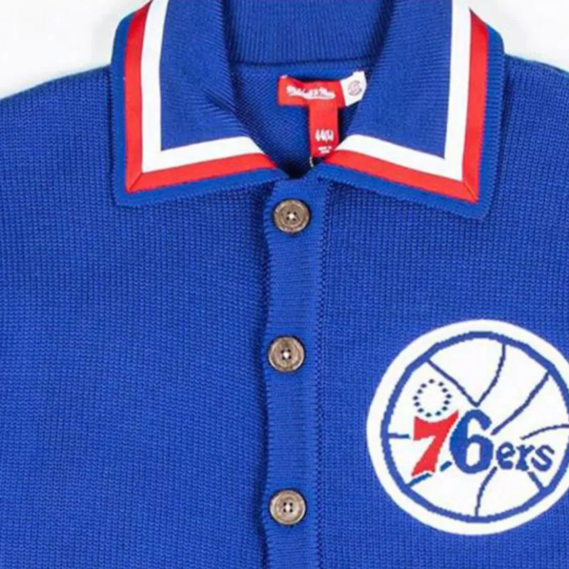 Mitchell & Ness Sweater Player Edition Men's Royal Blue-2
