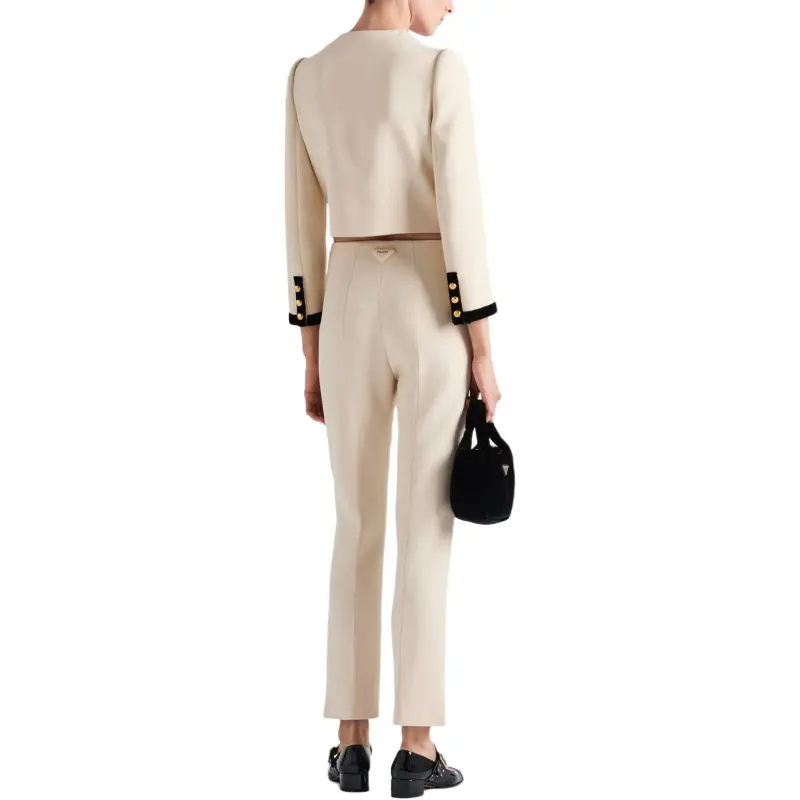 PRADA Sablé Tapered Trousers-2