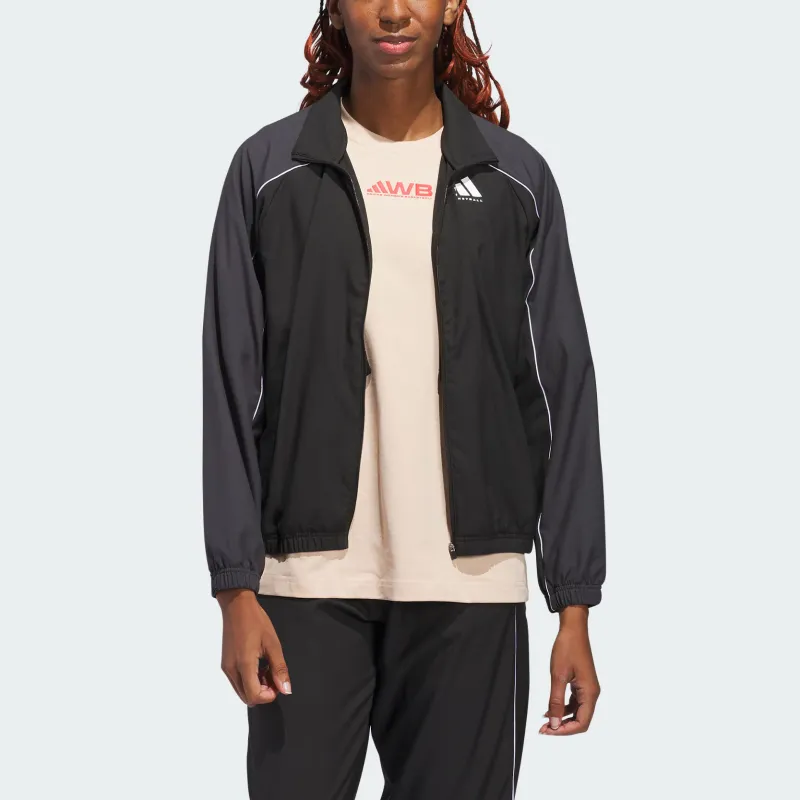 Adidas SELECT WOVEN Jacket Women's Black/Carbon Black-2