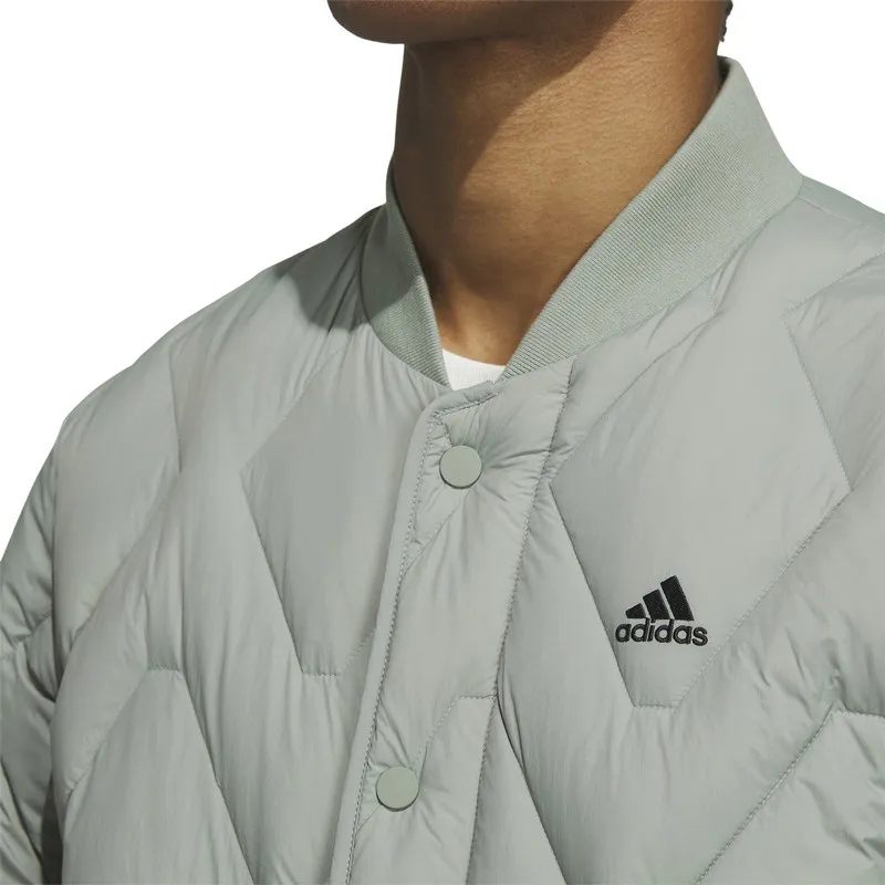 Adidas Down Jackets Unisex Green Gray-4