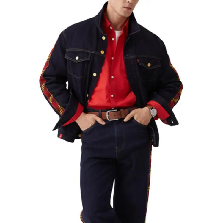 Levis CNY Denim Jackets Men Denim Blue-2