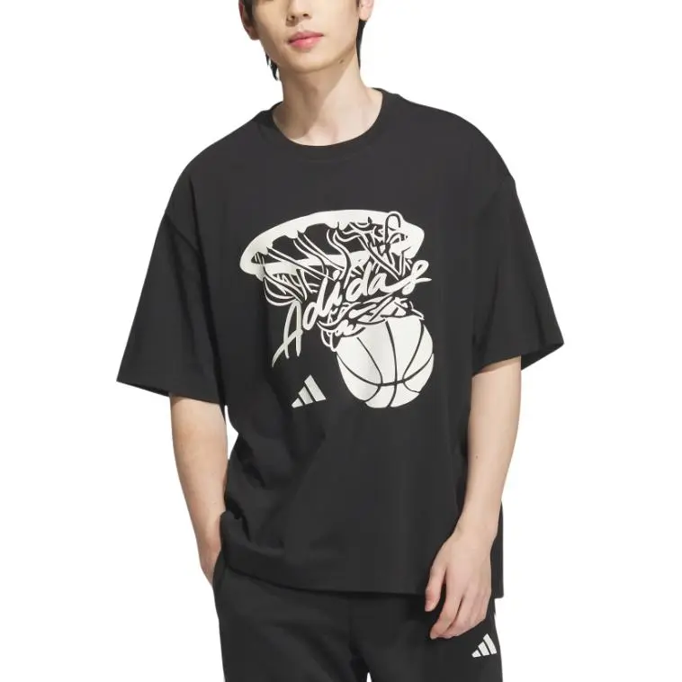 Adidas BASKETBALL SS25 HOT SHOT T SHIRT T Shirt Unisex-1