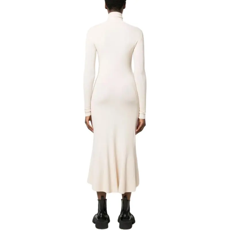 Balenciaga High neck Knitted Midi Dress-3