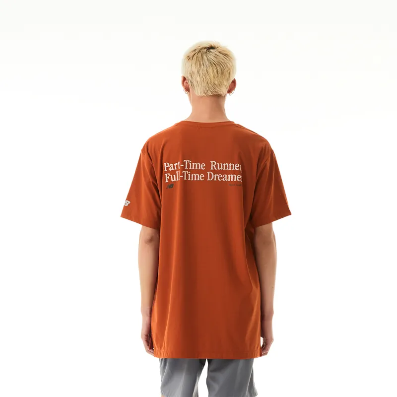 New Balance T Shirt Unisex Orange-8