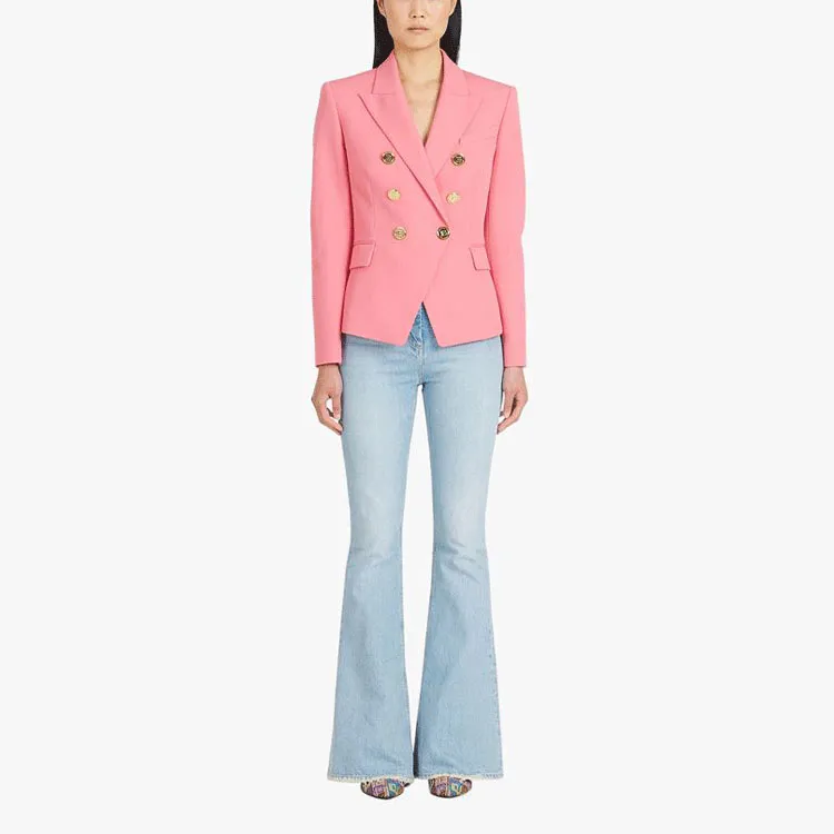 BALMAIN Business Suit Coat Women's Pink-1