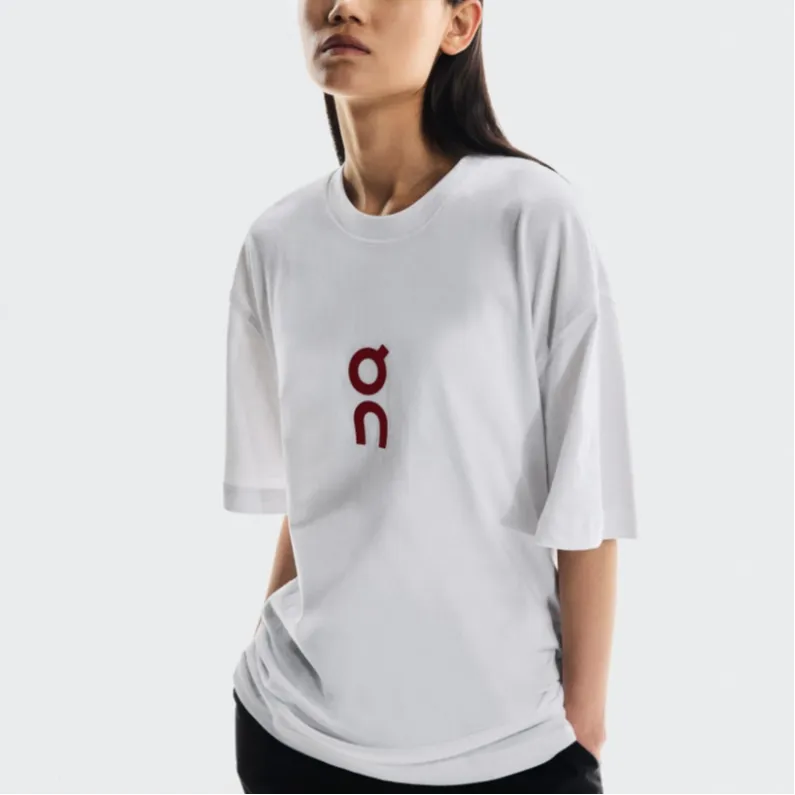 On Club T Shirts Unisex White-2