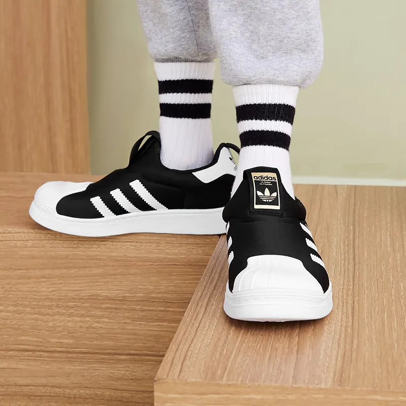 Adidas Superstar 360 Core Black Cloud White Gold Metallic TD-4