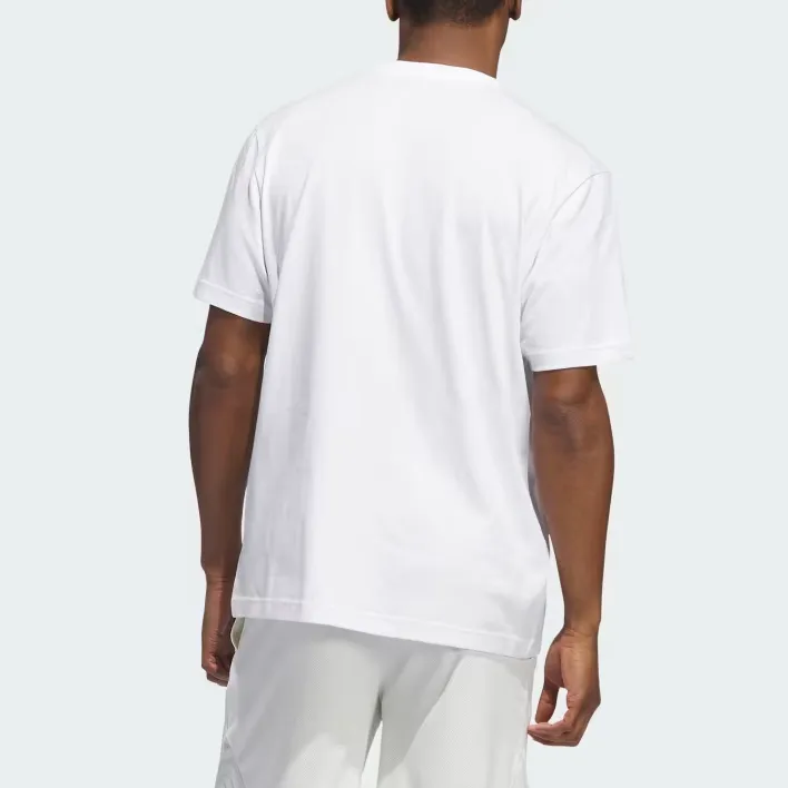 Adidas On Fire Basketball Graphic Tee-3