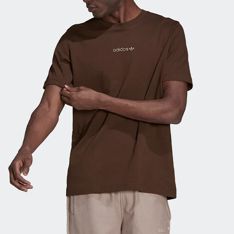 Adidas Originals T Shirt Men's Brown-3