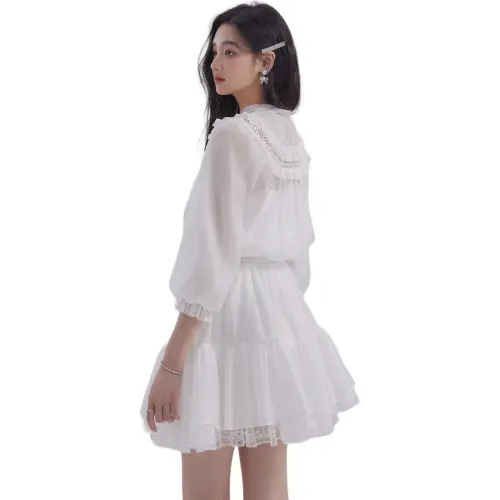 DEAR DEER PUFF SS24 Shirt Women's White With Camisole