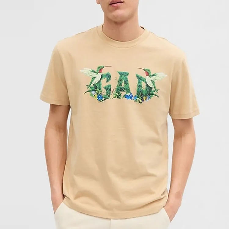 GAP T-Shirts Unisex Light Khaki-1