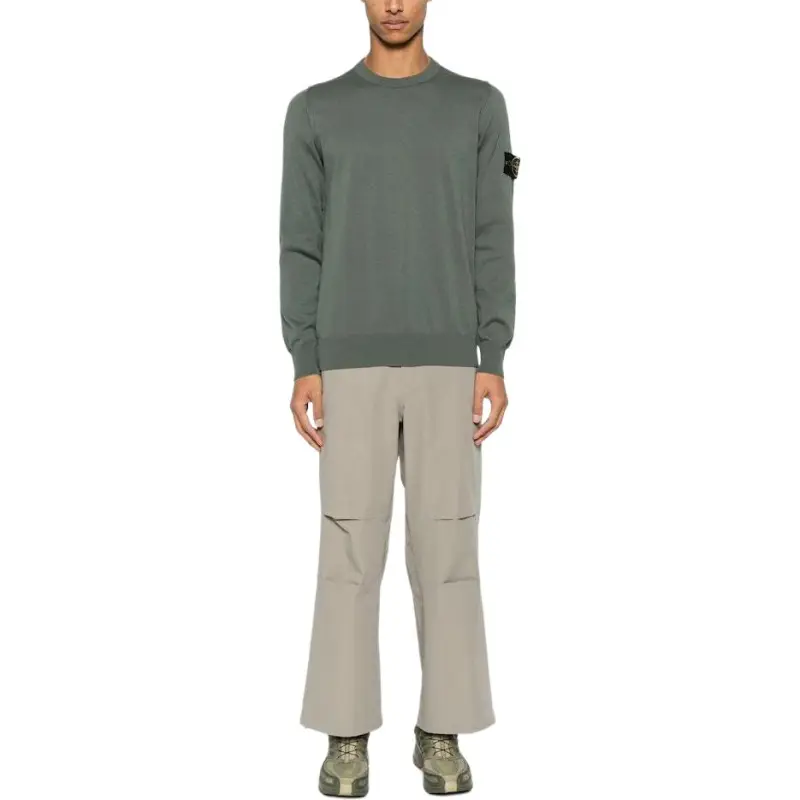 STONE ISLAND Compass Patch Crewneck Jumper-1