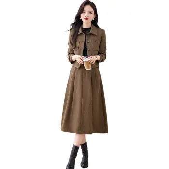 Fele.d Skirt Set Women's Coffee