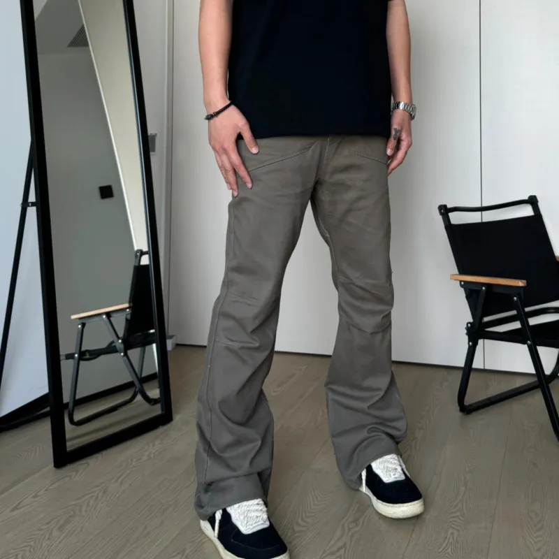 HLPT Casual Pants Unisex Gray-6