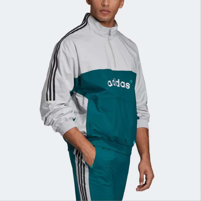 Adidas Originals Top Sweatshirt Men's Gray Green-4