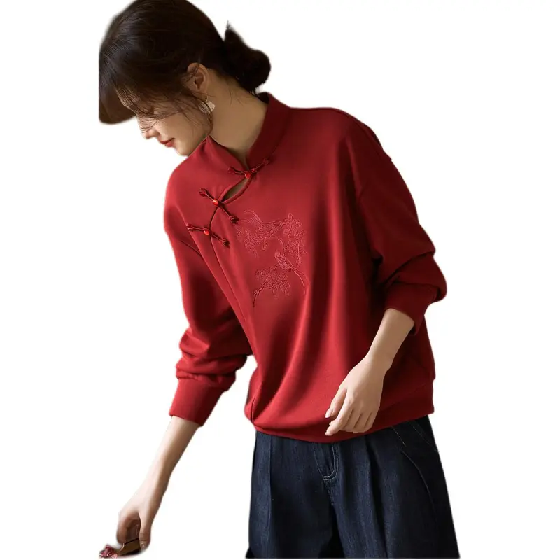 XWI Sweatshirts Women's Maroon-3