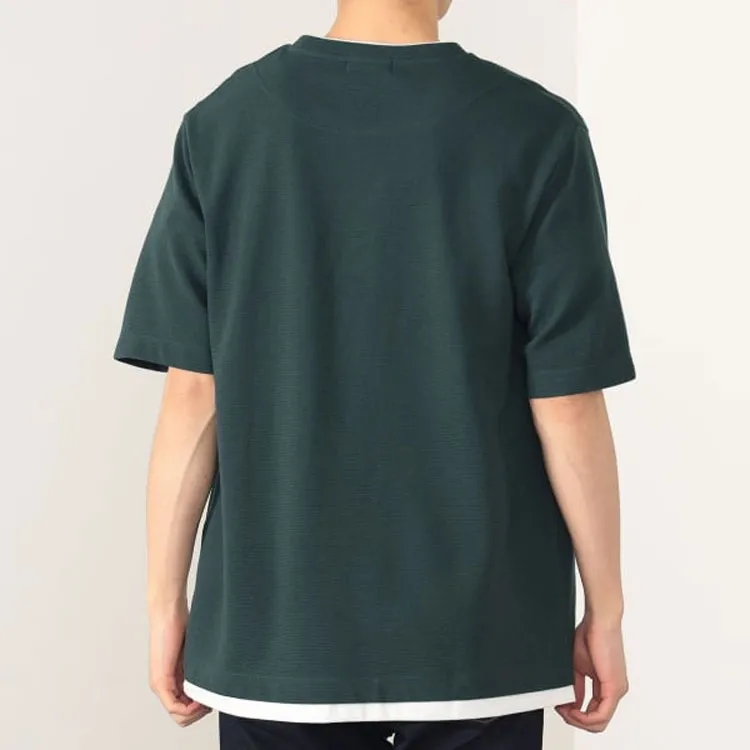 Beams T Shirts Men Army Green-7
