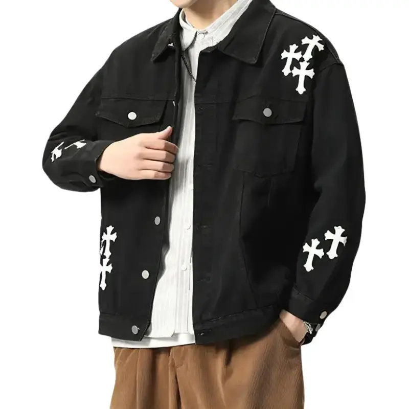 Chrome Hearts SS23 Denim Jacket Men's Black-4