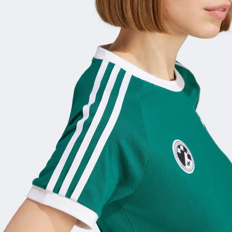 Adidas Originals Raglan Sleeve T Shirt Women's Green-3