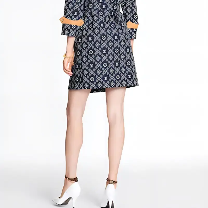 LOUIS VUITTON Trench Coat Women's Multicolor-5