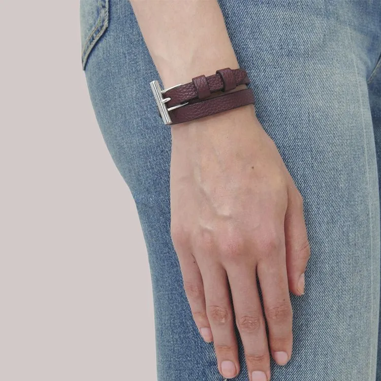 Alexander McQueen T bar Double wrap Bracelet-2