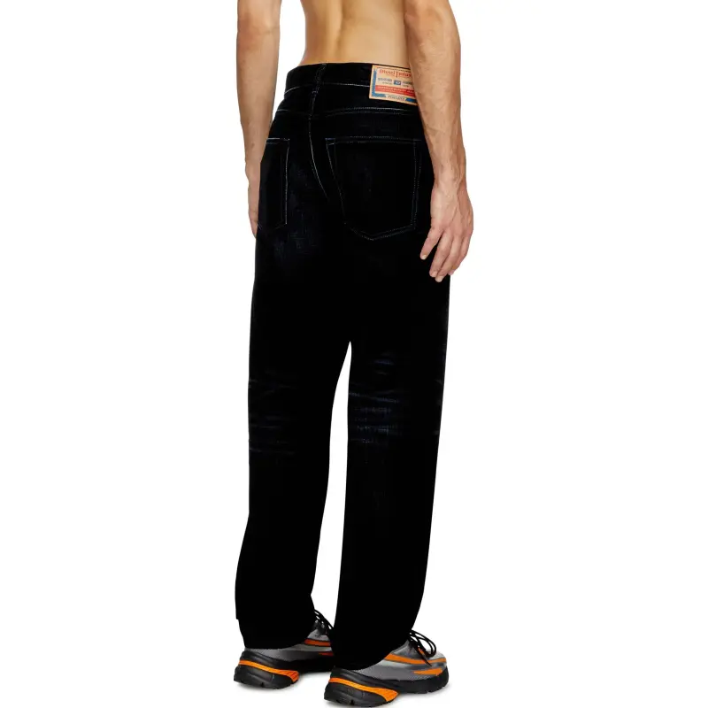 DIESEL Loose Velvet Flocked Denim-2