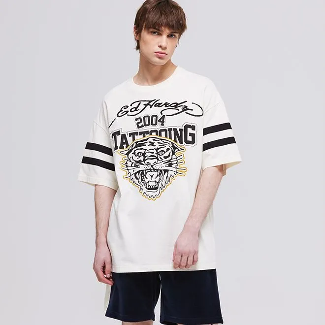 Ed Hardy T-Shirts Men Ivory White E1PBM095-4