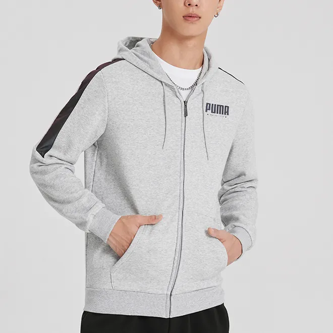 PUMA Jackets Men Gray-2