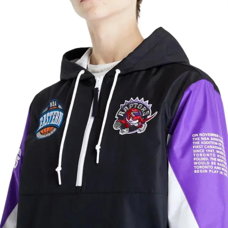Mitchell Ness Jackets Unisex Black-4