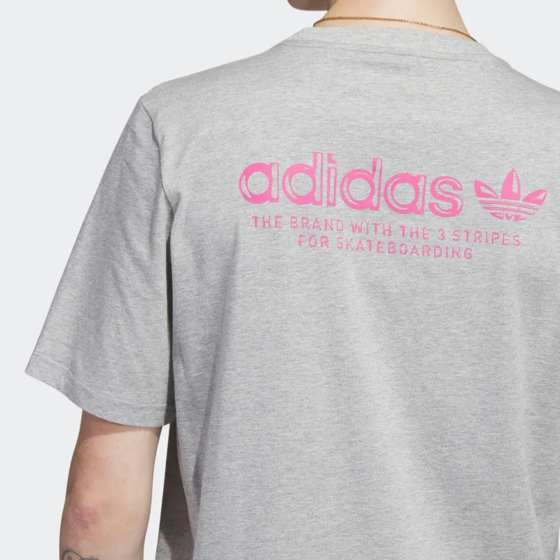 Adidas Originals T Shirt Men's Medium Heather Gray-3
