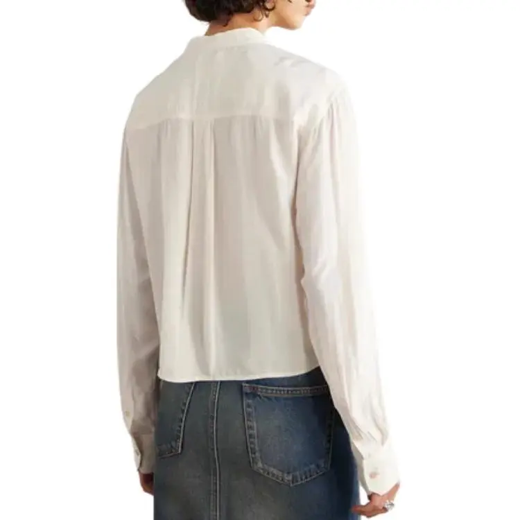 ISABEL MARANT ETOILE Adzara Pintuck Detailed Buttoned Blouse-4