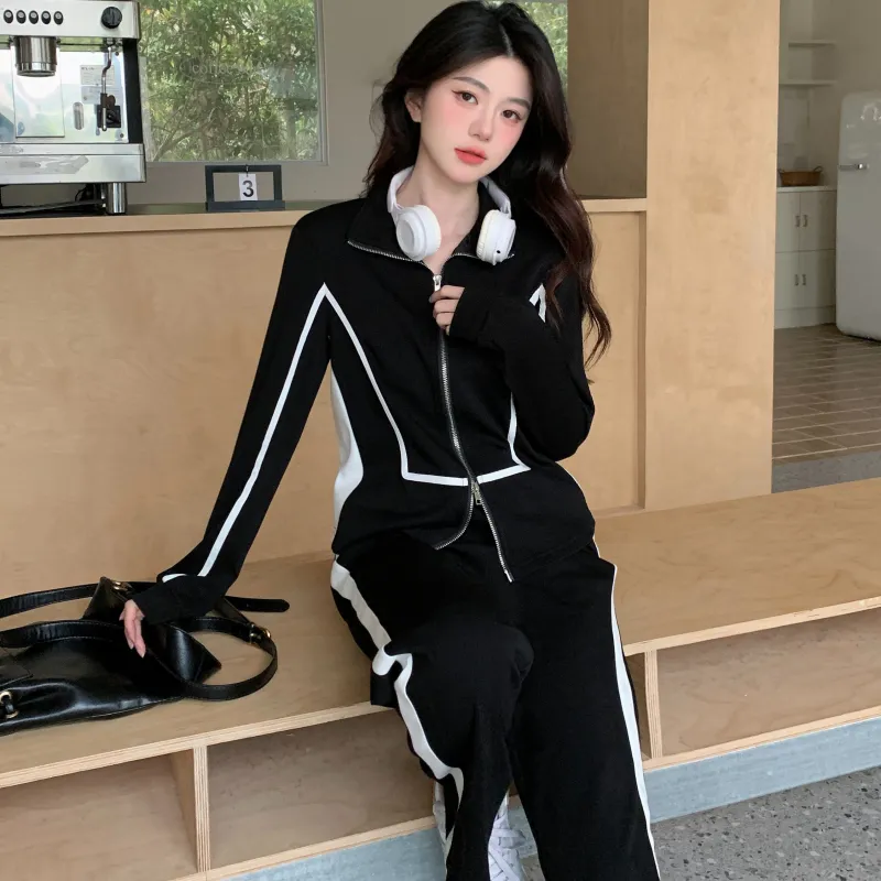 GULIANFEI Casual Suit Women's Black-1