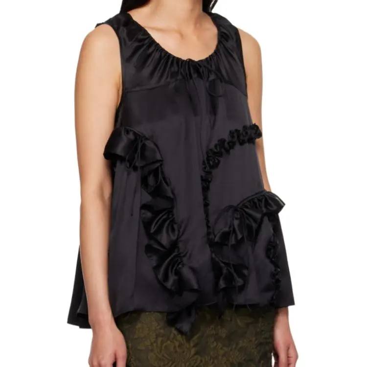 CECILIE BAHNSEN Tank Top Women's Black-1