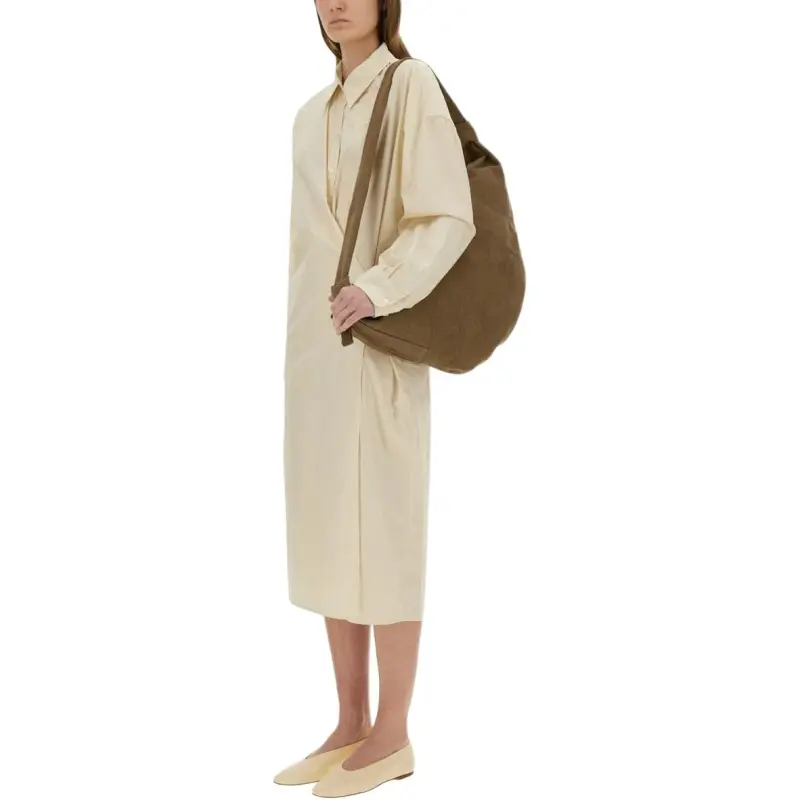 Lemaire Long Sleeved Twisted Midi Dress-6