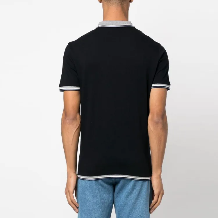 EMPORIO ARMANI SS23 Polo Shirt Men's Navy Blue-2