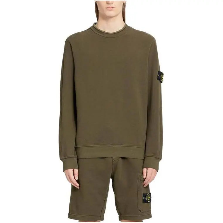 STONE ISLAND Logo Patch Crewneck Sweatshirt-7