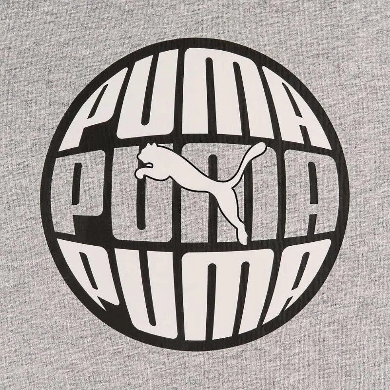 PUMA GRAPHICS T Shirt Men's Gray-2