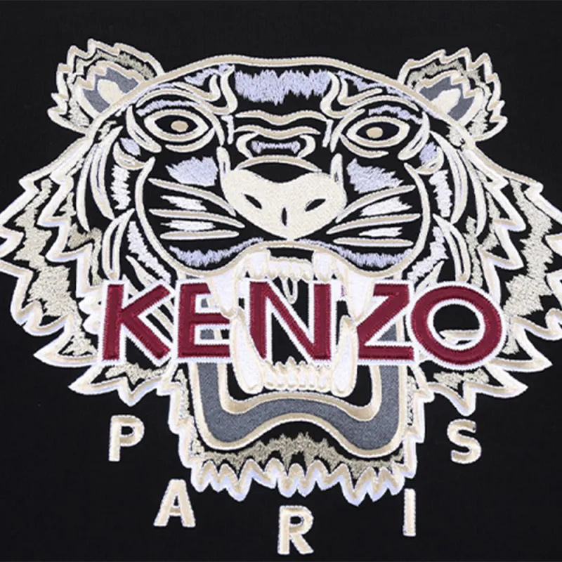 KENZO Classic Tiger Head Sweatshirts Men Black-5