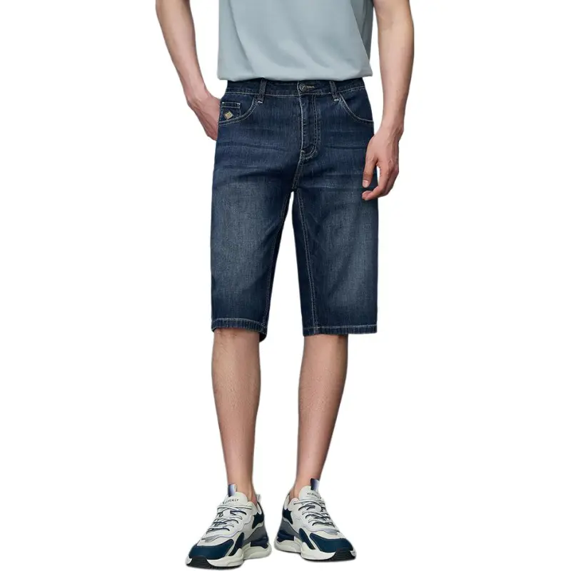 HLA Shorts Men's Denim Blue Transition Color Dark-3