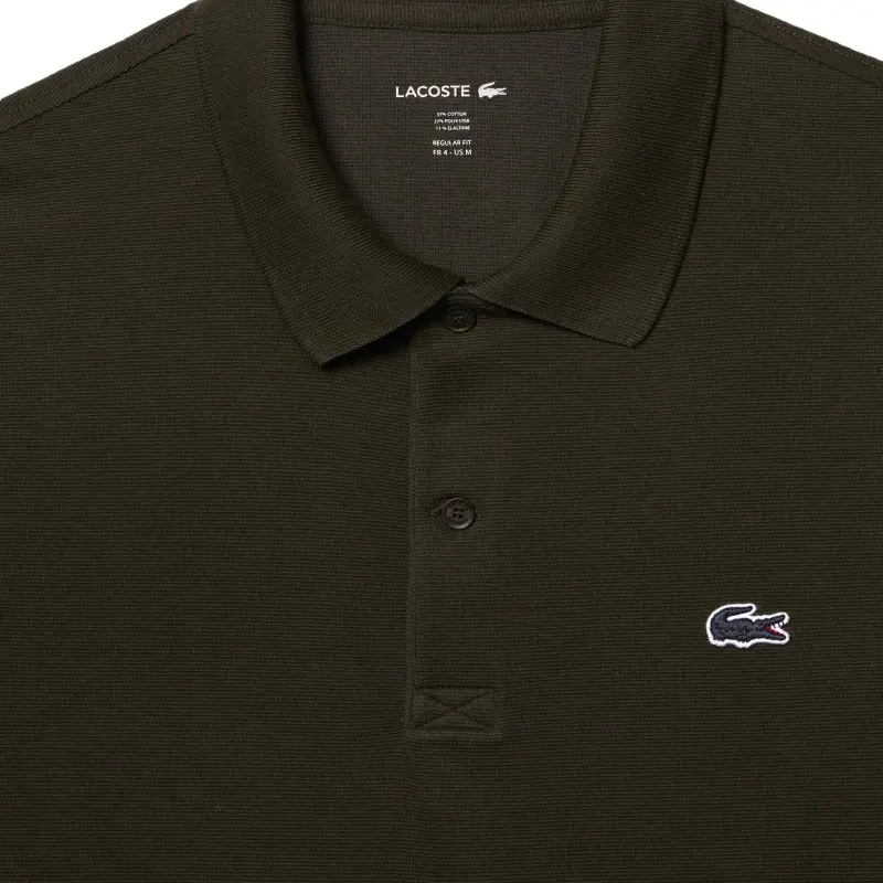 LACOSTE Polo Shirt Unisex Brown Green-4
