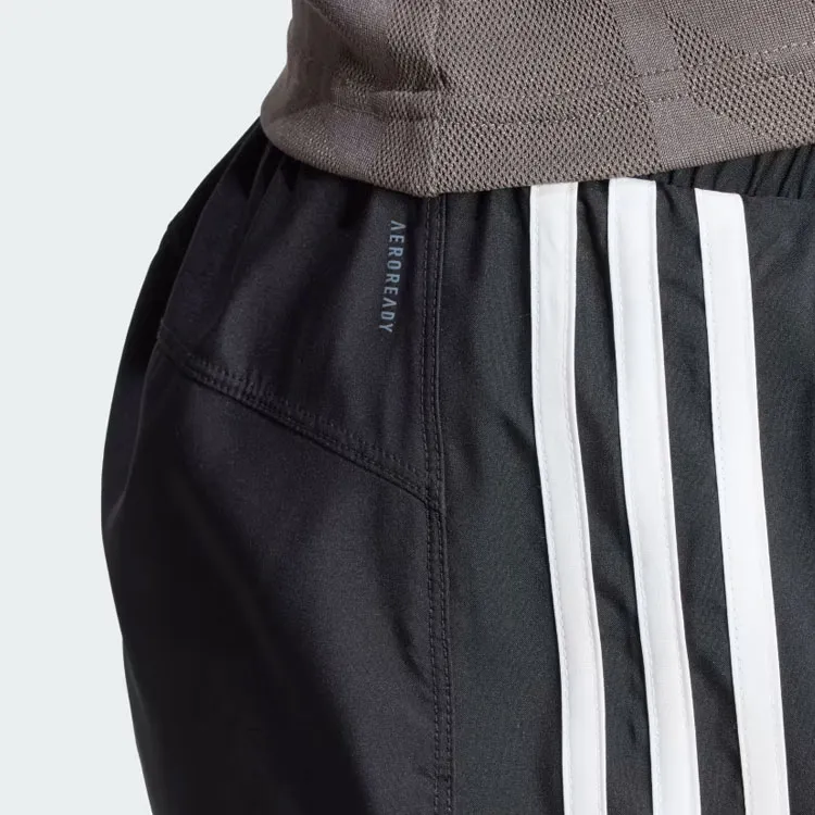 Adidas Pacer Training 3 Stripes Woven Mid Rise Shorts Sports Shorts Women's Black-5