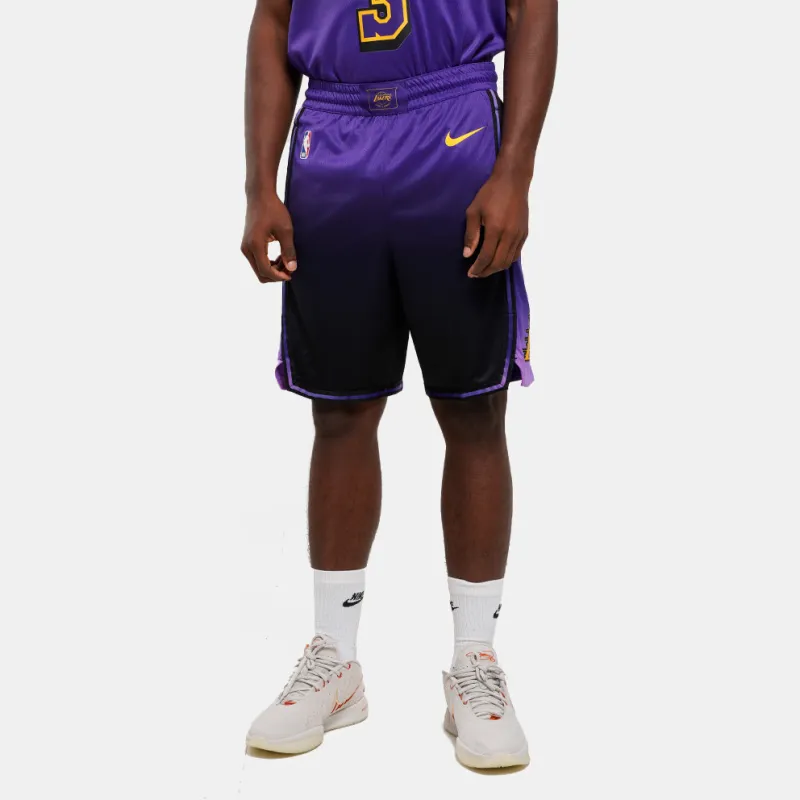 Nike Los Angeles Lakers 2024/25 City Edition Men's Nike Dri FIT Nba Swingman Shorts-3