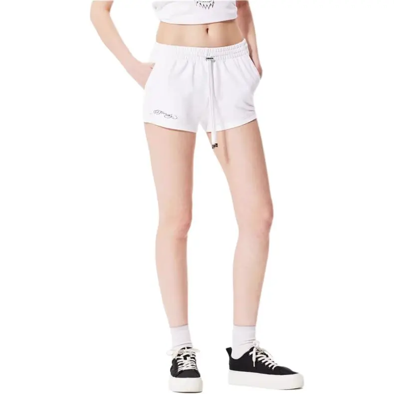 Ed Hardy SS24 Casual Shorts Women's White-2