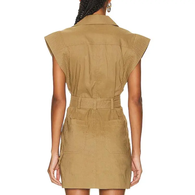 A.L.C. Sleeveless Dress Women's Olive-1