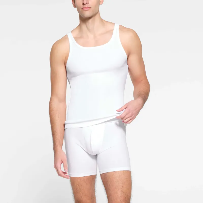 SKIMS Tank Top Men's 3 Pack CHALK/Chalk-1