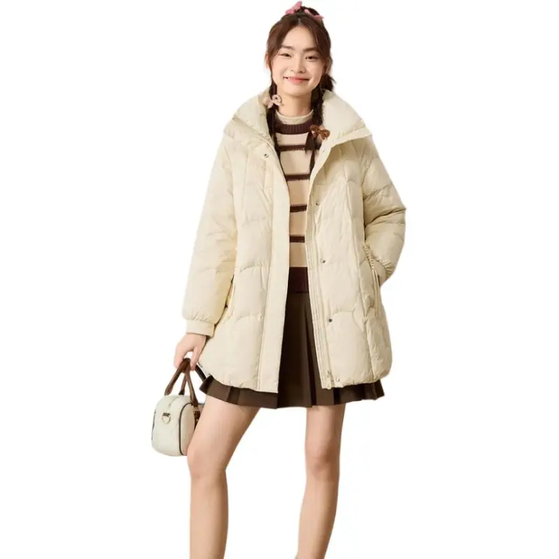 ZIHAN Down Jackets Women's Ecru-3