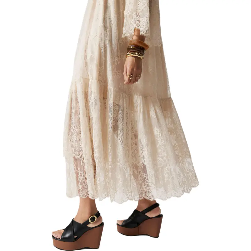 Other Stories Long Sleeved Dress Women's Cream-4